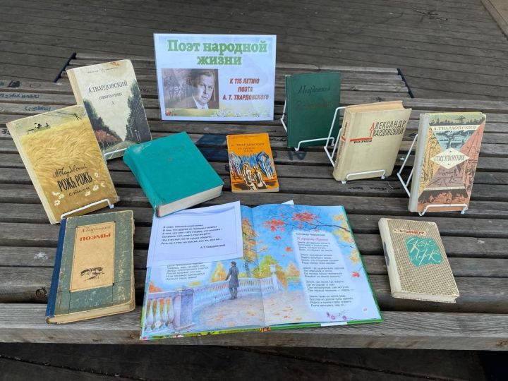 В Агрызе организовали книжную выставку «Поэт народной жизни»