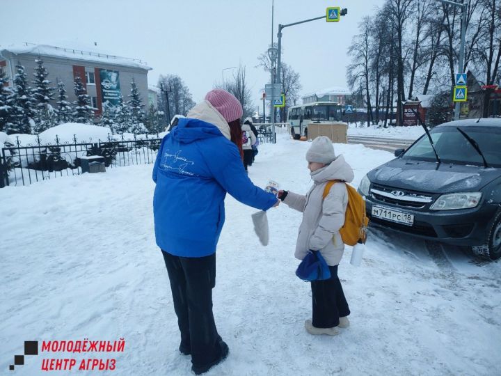 «Тропа безопасности»: В Агрызе прошла акция по безопасности пешеходов в темное время суток